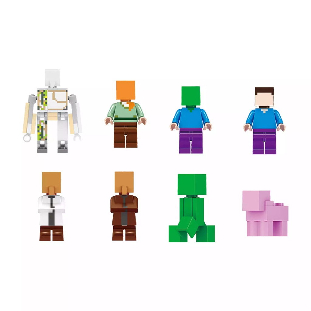 [LEGO MINERCRAF] Le Go Giá Rẻ Đồ Chơi Lắp Ráp Sơn Trang Giúp Bé Tăng Cường Sự Kiên Trì, Sáng Tạo, Bộ 590 Chi Tiết