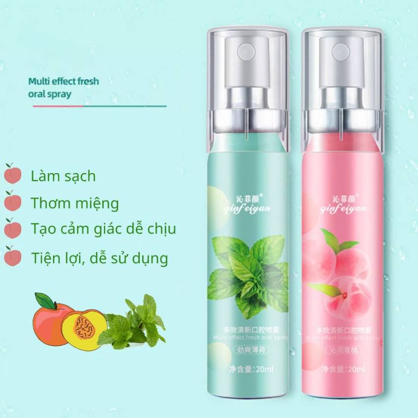 Xịt Thơm Miệng QINFEIYAN Hoa Quả Thơm miệng sạch sẽ thơm tho chai xịt thơm miệng Luckfine 15dung tích giữ mùi lâu DANA | BigBuy360 - bigbuy360.vn