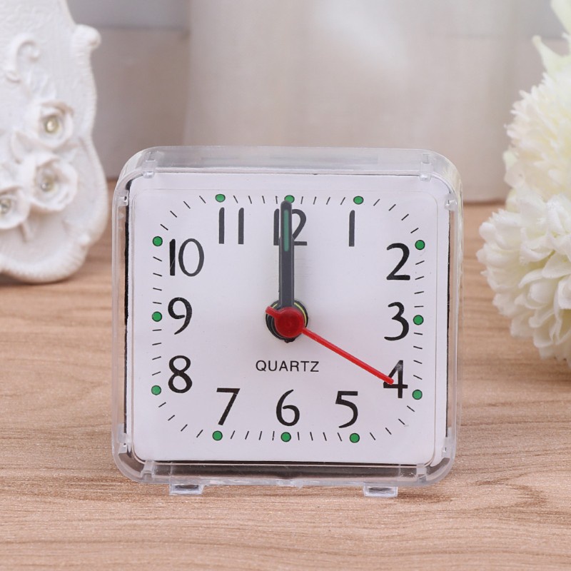 Đồng hồ báo thức để bàn hình vuông bằng nhựa chất lượng cao
