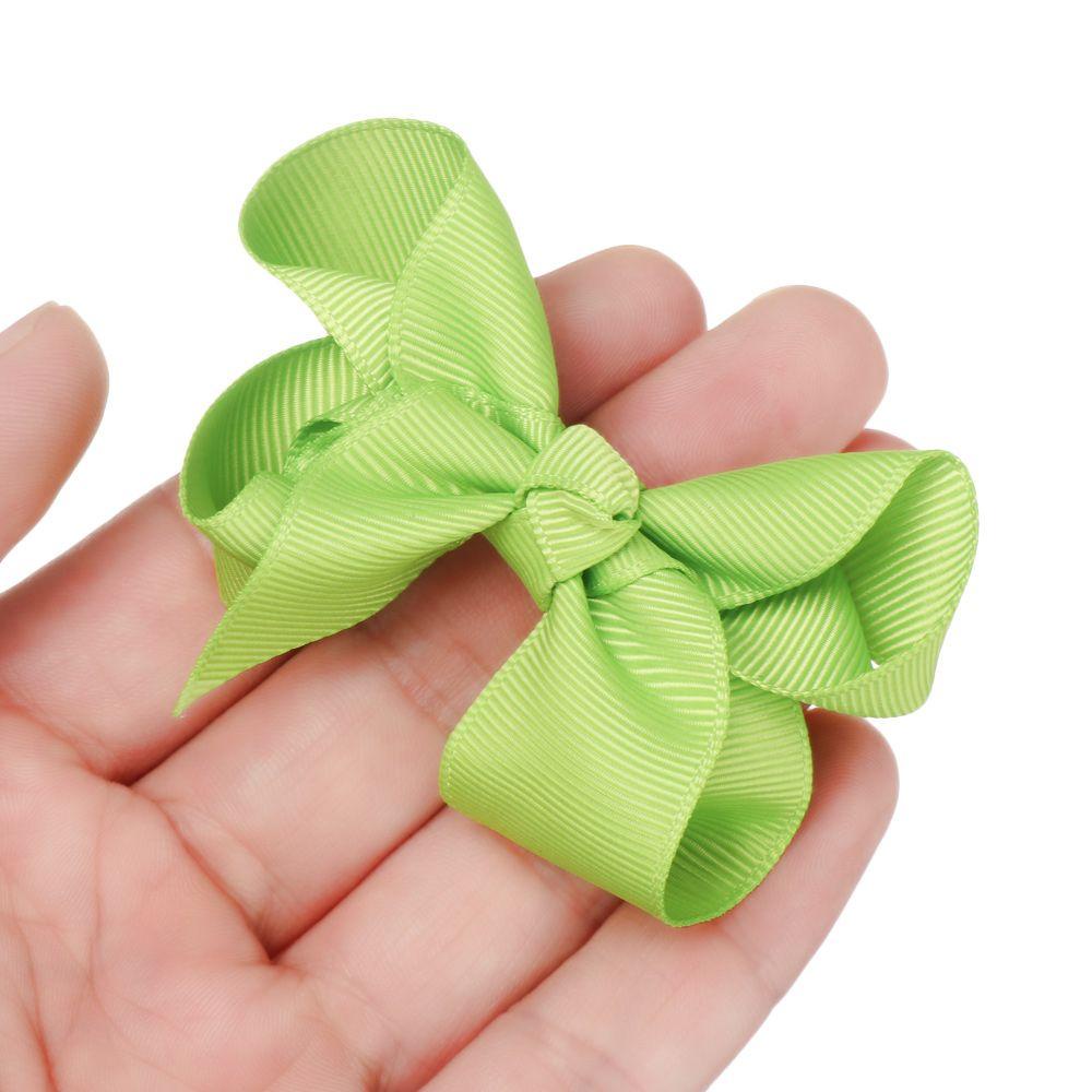 1 Cặp Kẹp Tóc Ruy Băng Màu Sắc Kẹo Ngọt 3 Inch