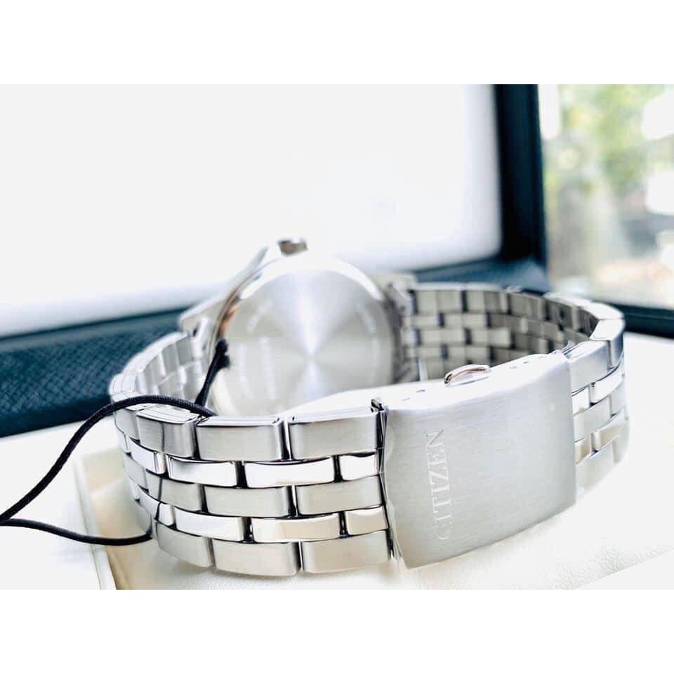 Đồng Hồ Nam Citizen Chính Hãng, Citizen BF2011 - 51E Phản Quang Lịch Ngày Lịch Thứ Dây Thép Fullbox.