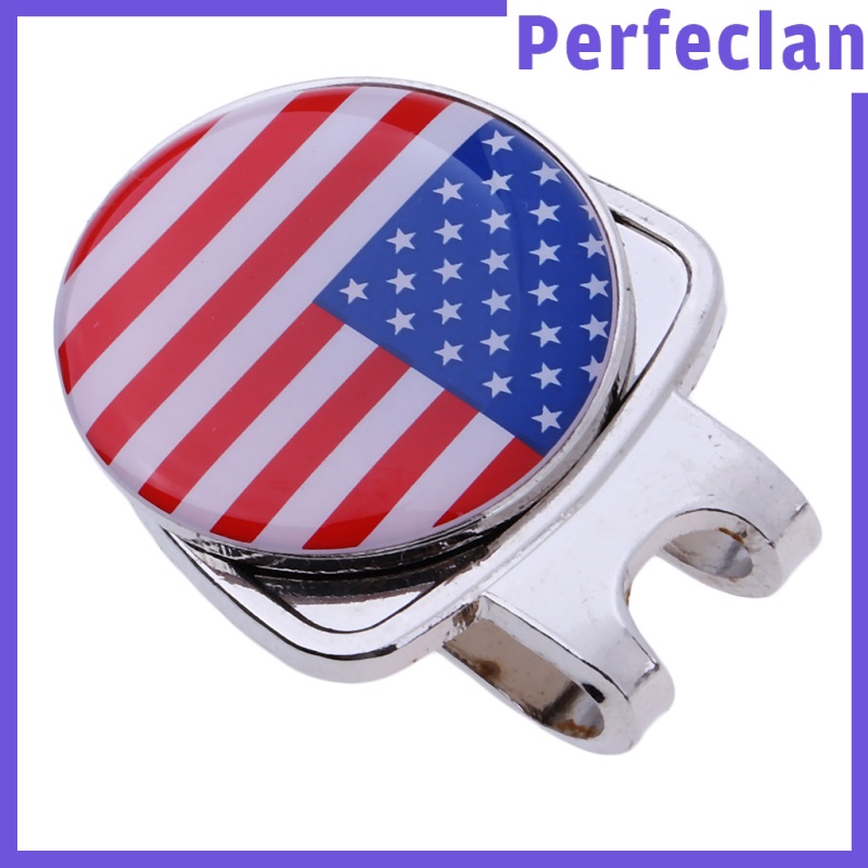 [Perfeclan] Găng Tay Đánh Dấu Bóng Golf Mini Từ Tính Bằng Hợp Kim Kẽm Cao Cấp Có Kẹp Gắn