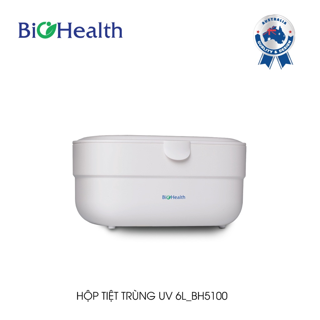 Hộp Tiệt Trùng, Khử Trùng Bình Sữa Bằng Tia UV Cửa Trên Dung Tích 6L - Chính hãng Biohealth BH5100