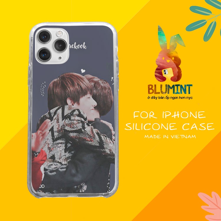 Ốp điện thoại đẹp TaeKook HUG cho iPhone13promaxXS XR 8plus 7Plus X XR Xs Max 6 6s BLUGDR0076