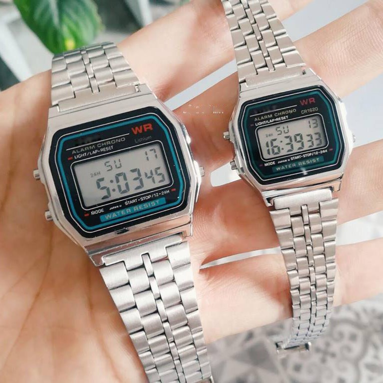 Đồng hồ nam, nữ A159W dây thép không gỉ , kiểu dáng cổ điển dành cho giới trẻ. Mini_watches | BigBuy360 - bigbuy360.vn