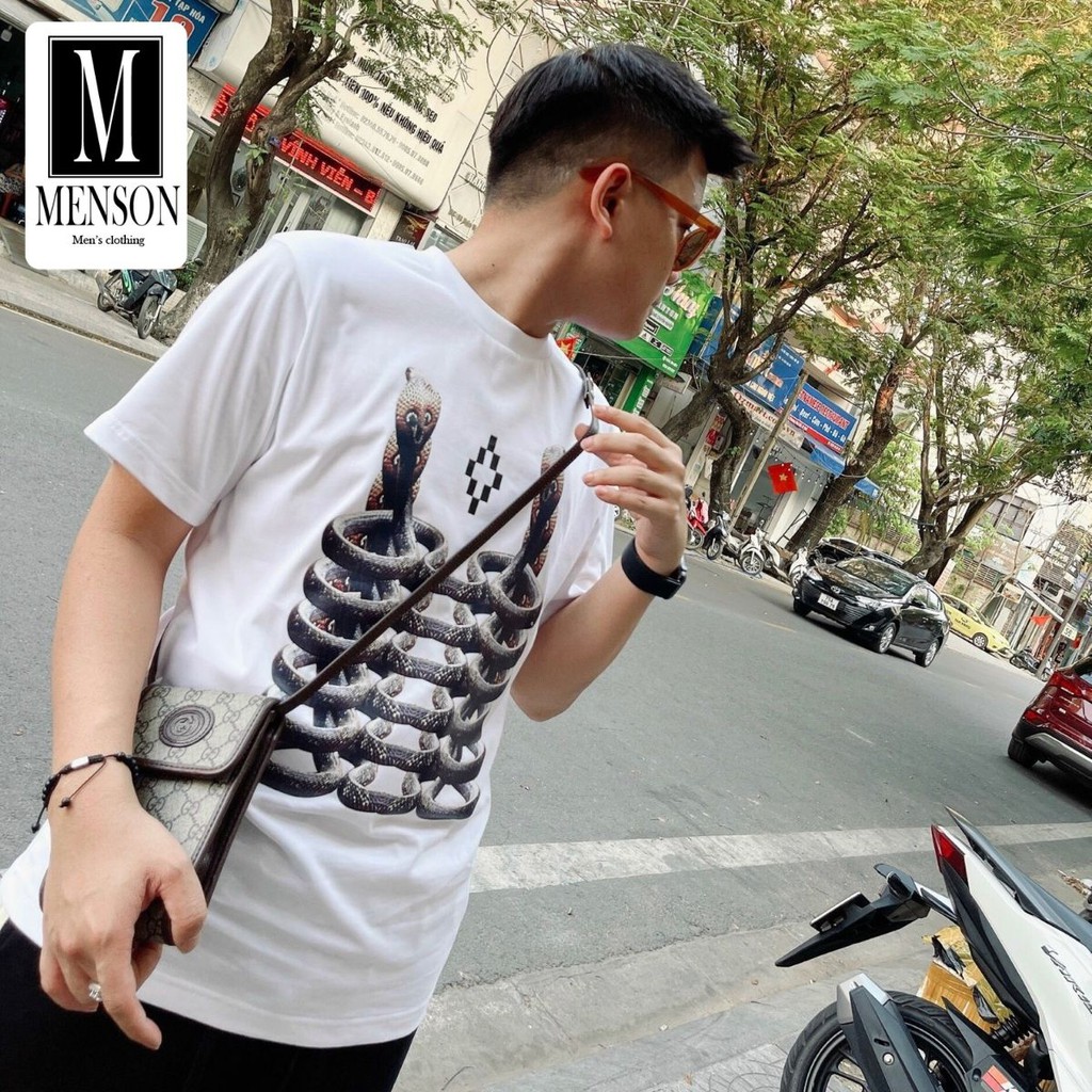 ⭐️SIÊU PHẨM⭐️Áo Phông Nam Cổ Tròn In Hình 3D hàng hiệu cao cấp- Áo Thun Nam họa tiết đẹp chất mát mùa hè MENSON M6218 | BigBuy360 - bigbuy360.vn