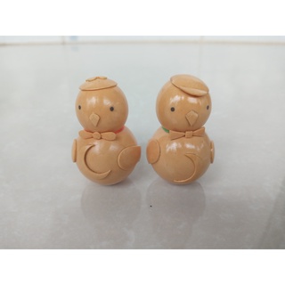 Lật đật mù u, giá cho một cặp gà lật đật mặt trăng, sản phẩm handmade làm từ trái mù u