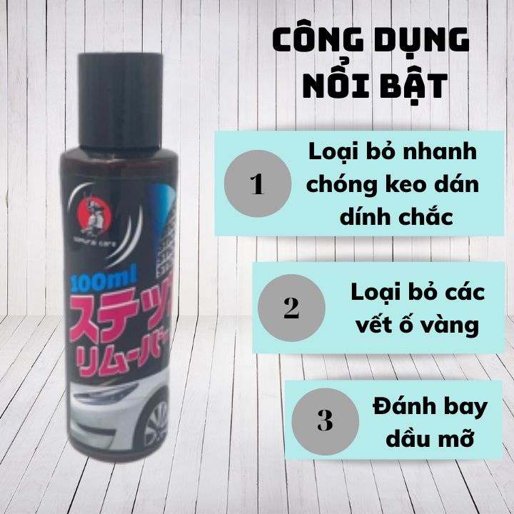 [CHÍNH HÃNG] Bình xịt tẩy nhựa đường,tẩy băng keo SAMURAI CARE-An toàn,làm sạch vết bẩn, phục hồi nguyên bản như ban đầu