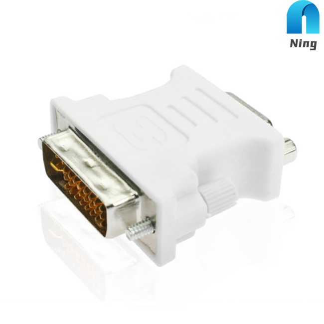 Bộ Chuyển Đổi Ning Dvi-I 24+5 Pin Dvi Sang Vga Đầu Âm Cho Laptop Đồ Họa