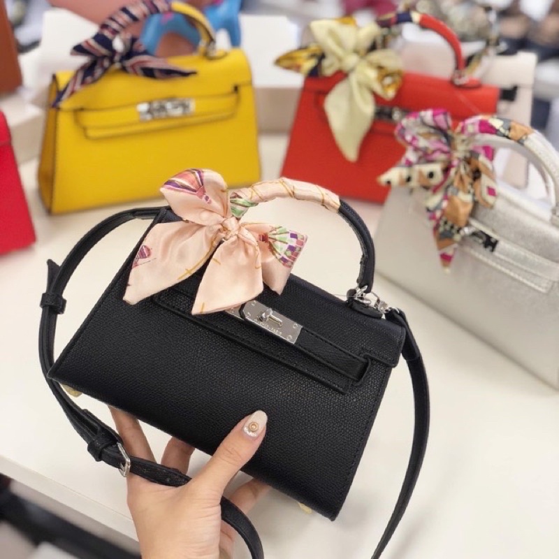 Khăn lụa siêu xinh mềm đẹp, phụ kiện kiện dành cho túi xách - Hana Bag 10000