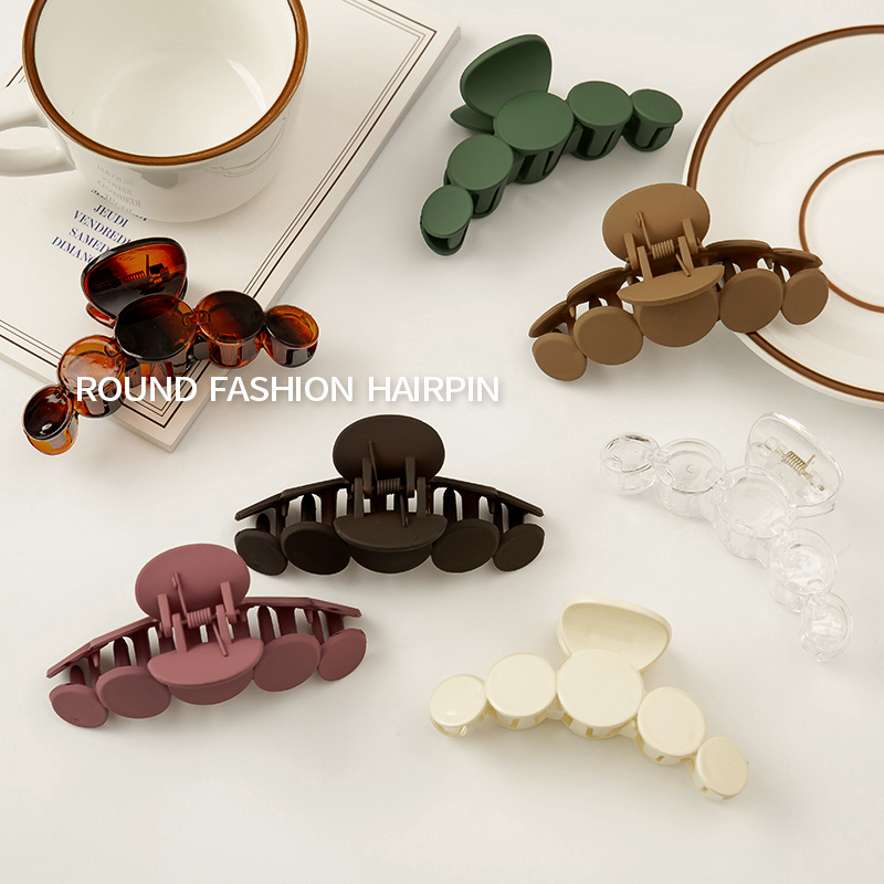 Kẹp Tóc Đính Hạt Nhựa Acrylic Phong Cách Hàn Quốc