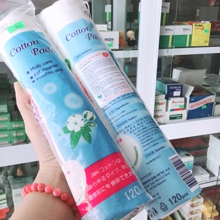 Bông tẩy trang cao cấp Jomi cotton thiên nhiên 2 mặt mềm mịn làm sạch da/ nhập khẩu chính hãng