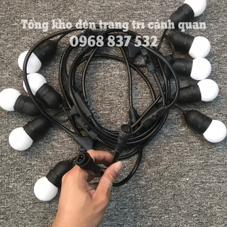 Bộ đui đèn trang trí ngoài trời 5m kèm 10 bóng