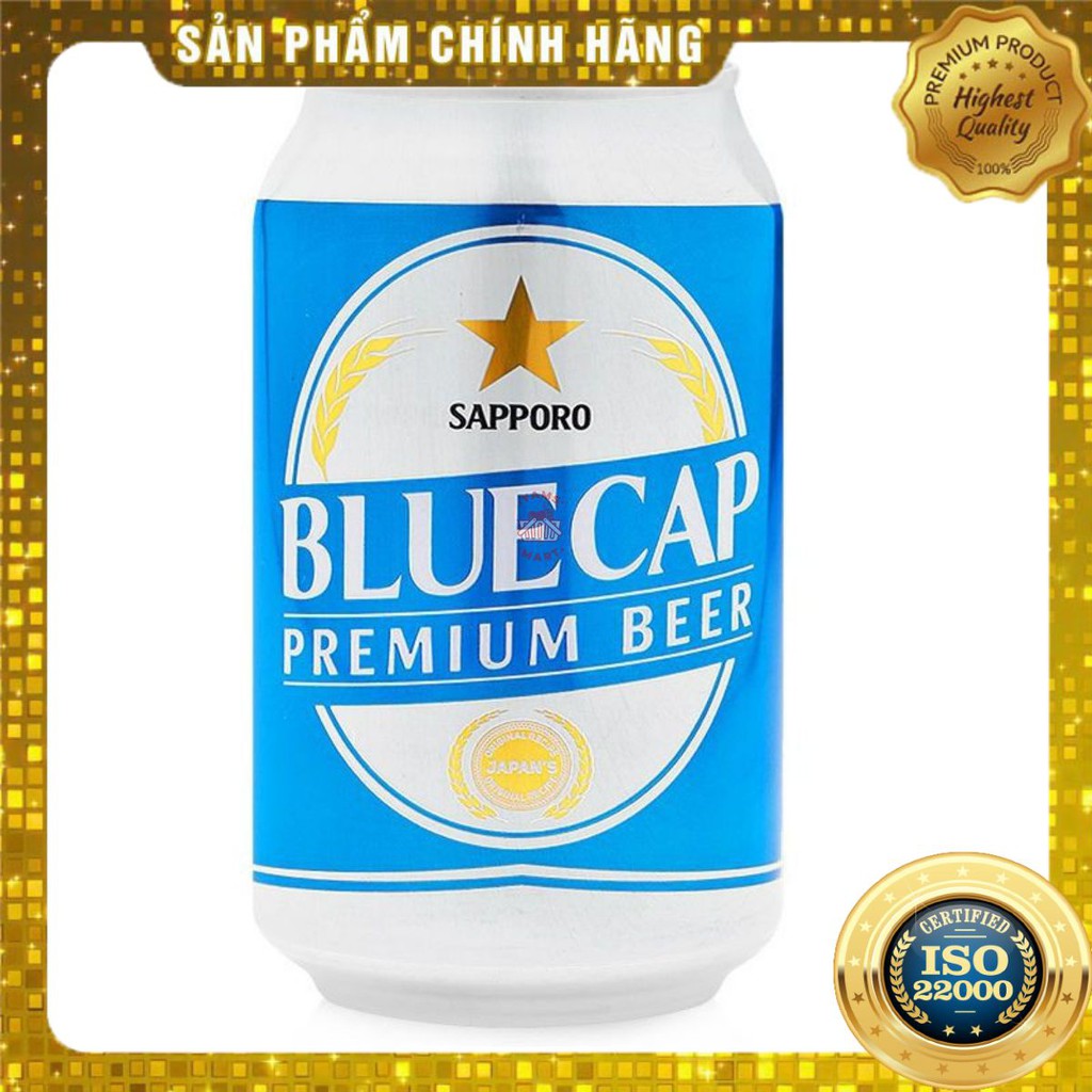 [ Yams Mart ] Combo 2  Bia Sapporo Bluecap Lon 330ML