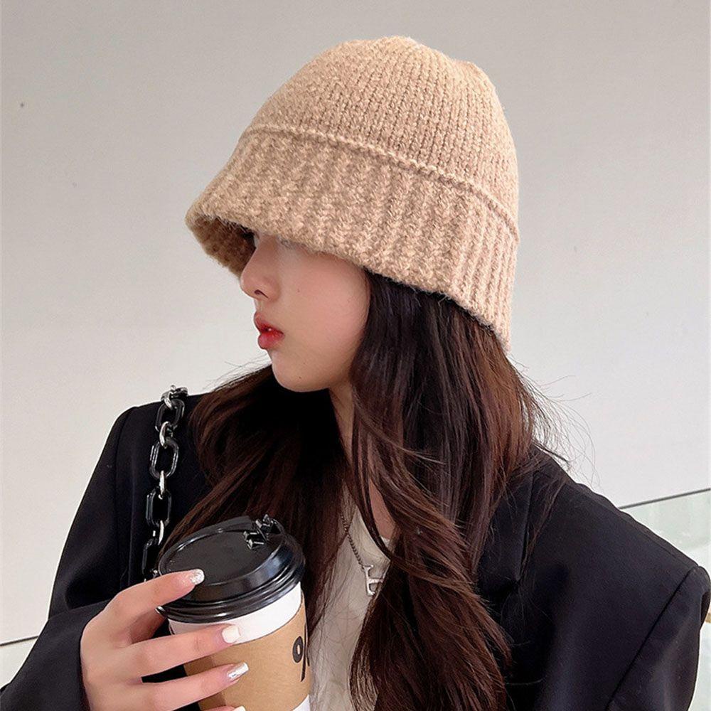 Mũ Bucket Dệt Kim Panama Chống Gió Thời Trang Thu Đông 1