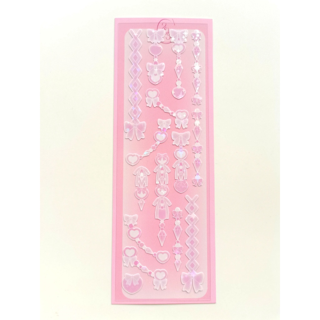 Miếng Dán Trang Trí Hình Ngôi Sao Phối Ren Đính Nơ Chống Thấm Nước