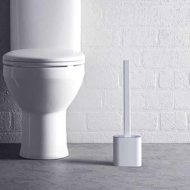 CỌ BỒN CẦU TOILET BẰNG SILICON - Bàn Chải Chà Rửa Silicon Vệ Sinh Nhà Tắm (Có Kèm Miếng Dán Treo Tường)