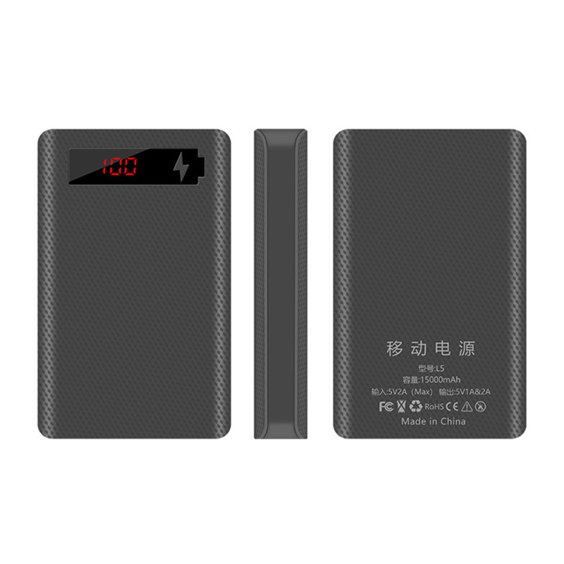 Vỏ Bảo Vệ Hộp Sạc Dự Phòng L5 Lcd Diy 5x18650 Không Kèm Pin Tiện Dụng