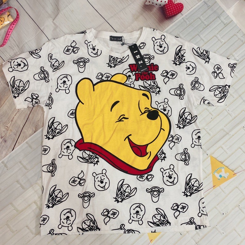 Áo thun gấu Pooh oversize