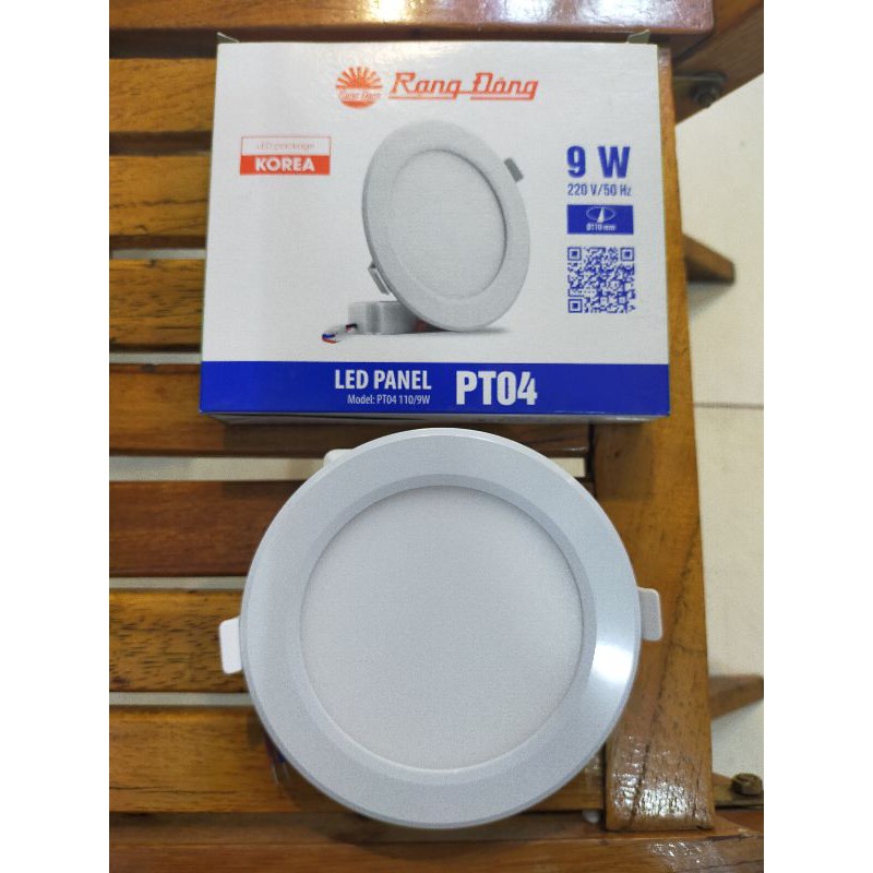 Panel D110-9w ,d135/9w rạng đông, đèn led âm trần siêu mỏng 9w