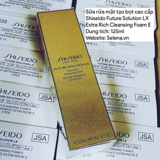 Sữa rửa mặt Shiseido Future Solution LX Extra Rich Cleansing Foam
