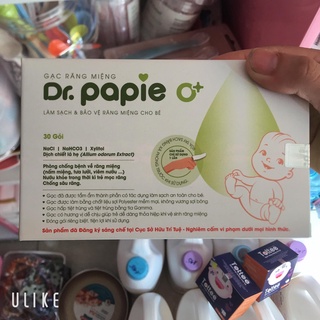 Gạc rơ lưỡi cho bé DR.papie (30 cái)