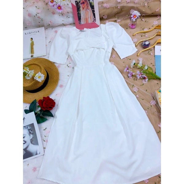 váy trắng nữ dáng dài dự tiệc thanh lịch-Freeship-Hàng chuẩn xinh loại 1-đầm nữ đẹp dự tiệc xinh,chụp ảnh cưới,kỷ yếu | BigBuy360 - bigbuy360.vn