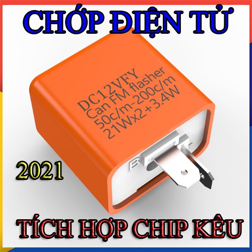 Cục chớp xi nhan điều chỉnh tốc độ nhanh chậm có chíp kêu mã XNK 2021