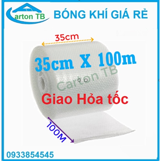 Cuộn bóng khí xốp hơi xốp nố, đóng hàng, gói hàng 35cmx100m