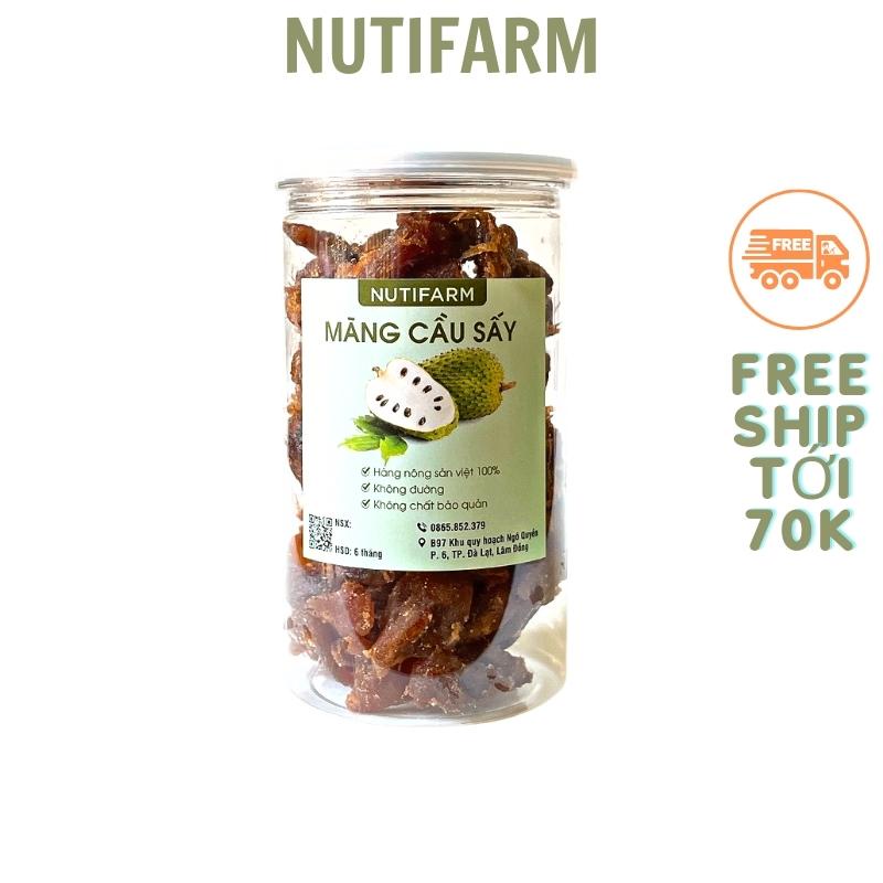 Mãng cầu sấy dẻo không đường 400gr NutiFarm trái cây sấy đặc sản đà lạt