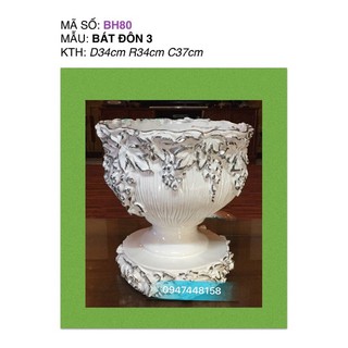 Bình hoa composite bát đôn số 3 cao 37cm