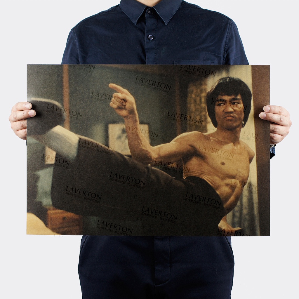 Poster Giấy Kraft Trang Trí Phong Cách Retro Kích Thước 51x35.5cm