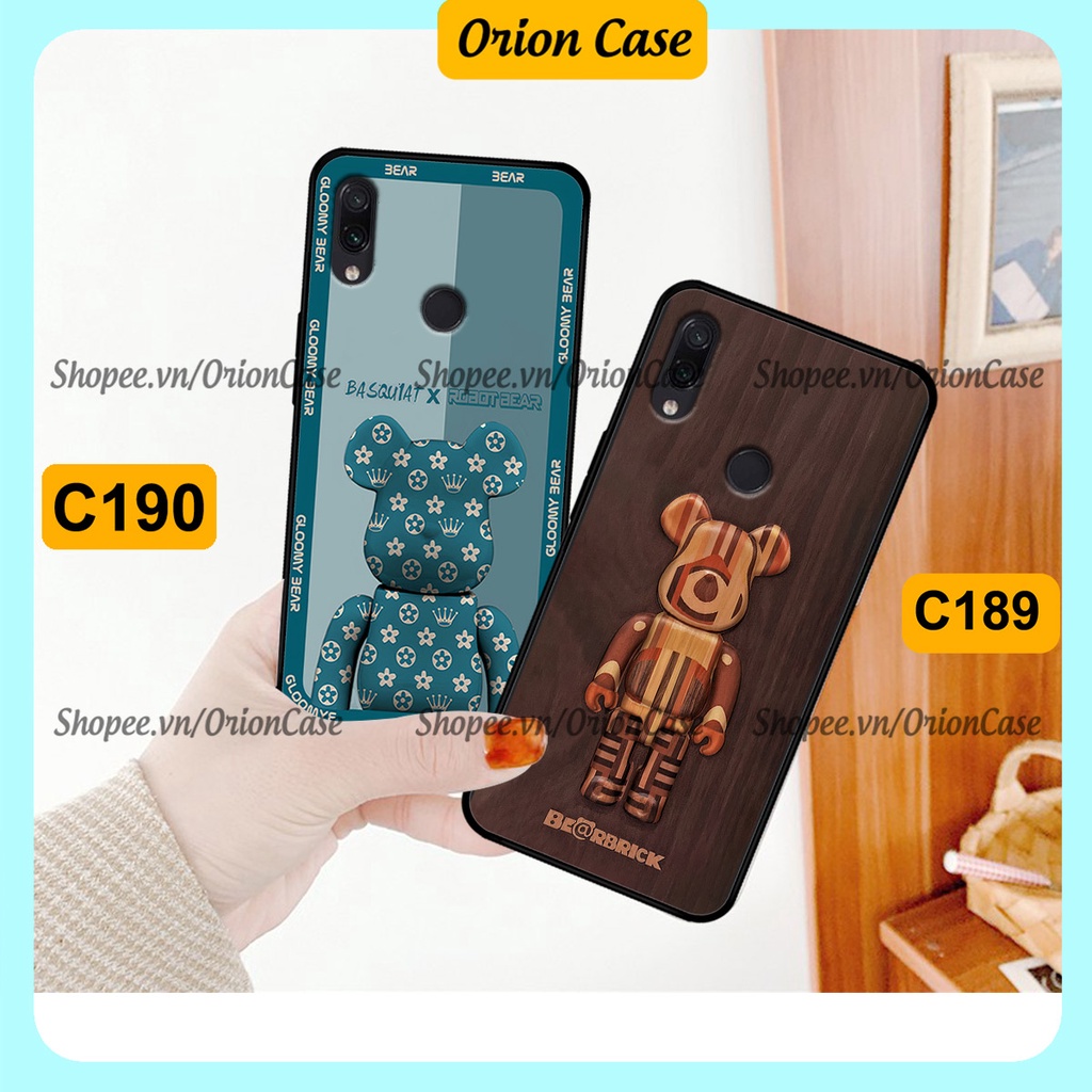 Ốp lưng Xiaomi Redmi 7 - Redmi Note 7 in hình bearbrick 3D thời trang, cá tính. ốp chống sốc, bền đẹp