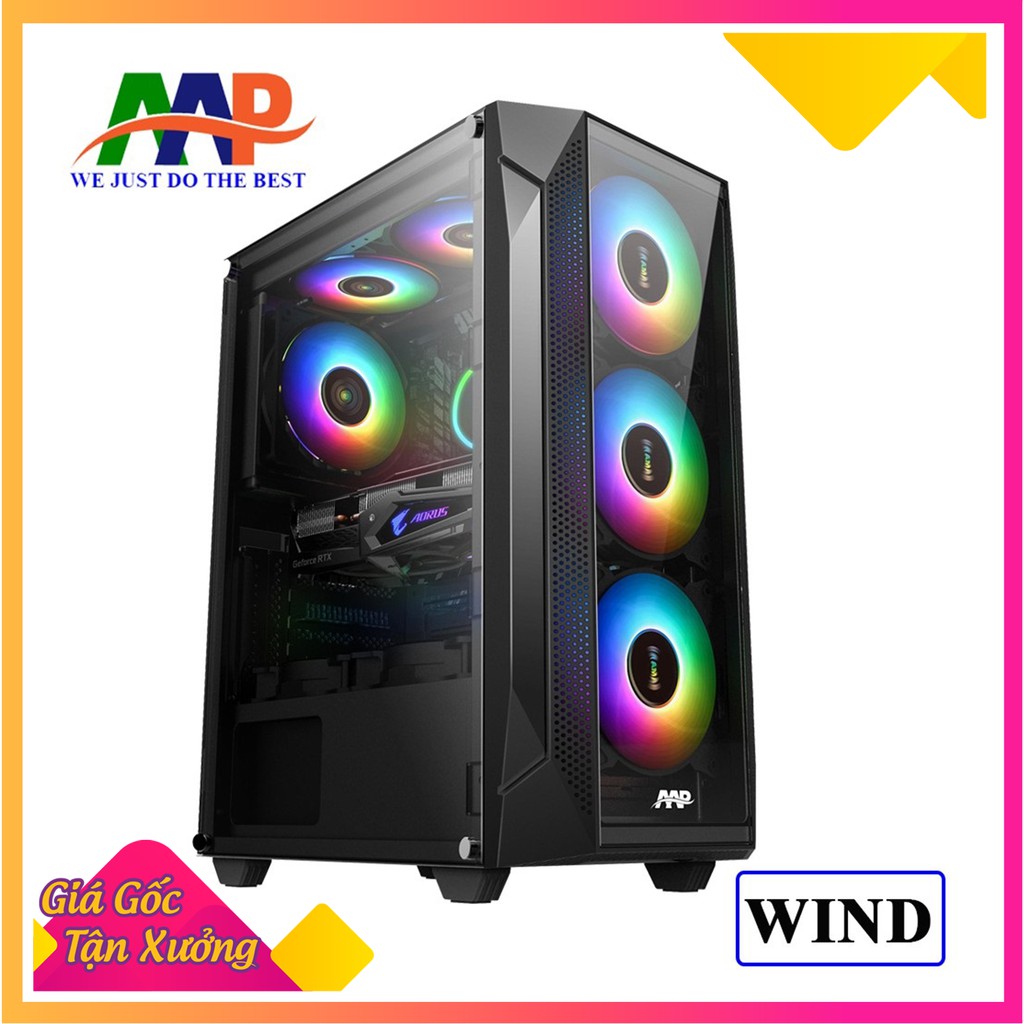 Case Máy Tính AAP WIND GAMING I Mặt Bên Kính Cường Lực