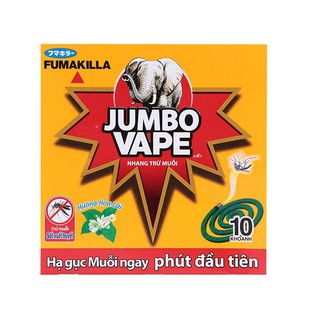 Nhang muỗi jumbo hương hoa lài hộp 10 khoanh