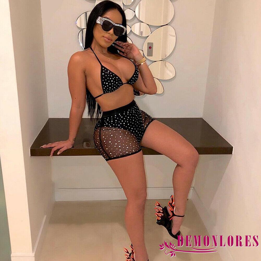 Bộ đồ lót lưới mặc ngủ thiết kế quyến rũ cho nữ