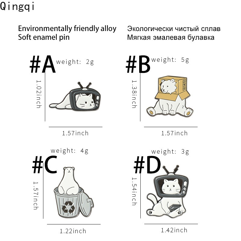Ghim cài áo Miss Zoe hình động vật thiết kế dễ thương