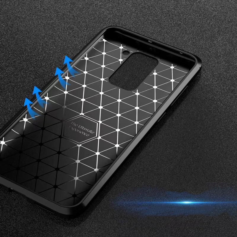 Ốp điện thoại sợi carbon chống sốc cho Xiaomi Redmi 10X 4G
