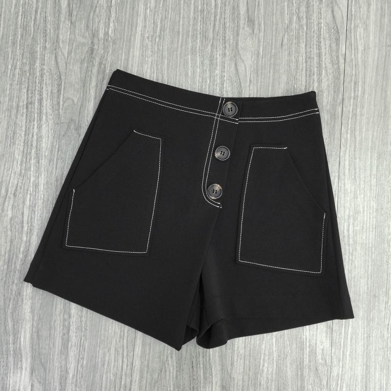 Quần giả váy trần chỉ 3 khuy, quần váy trần chỉ chất cát hàn dày dặn 31 September mã TH02 | BigBuy360 - bigbuy360.vn