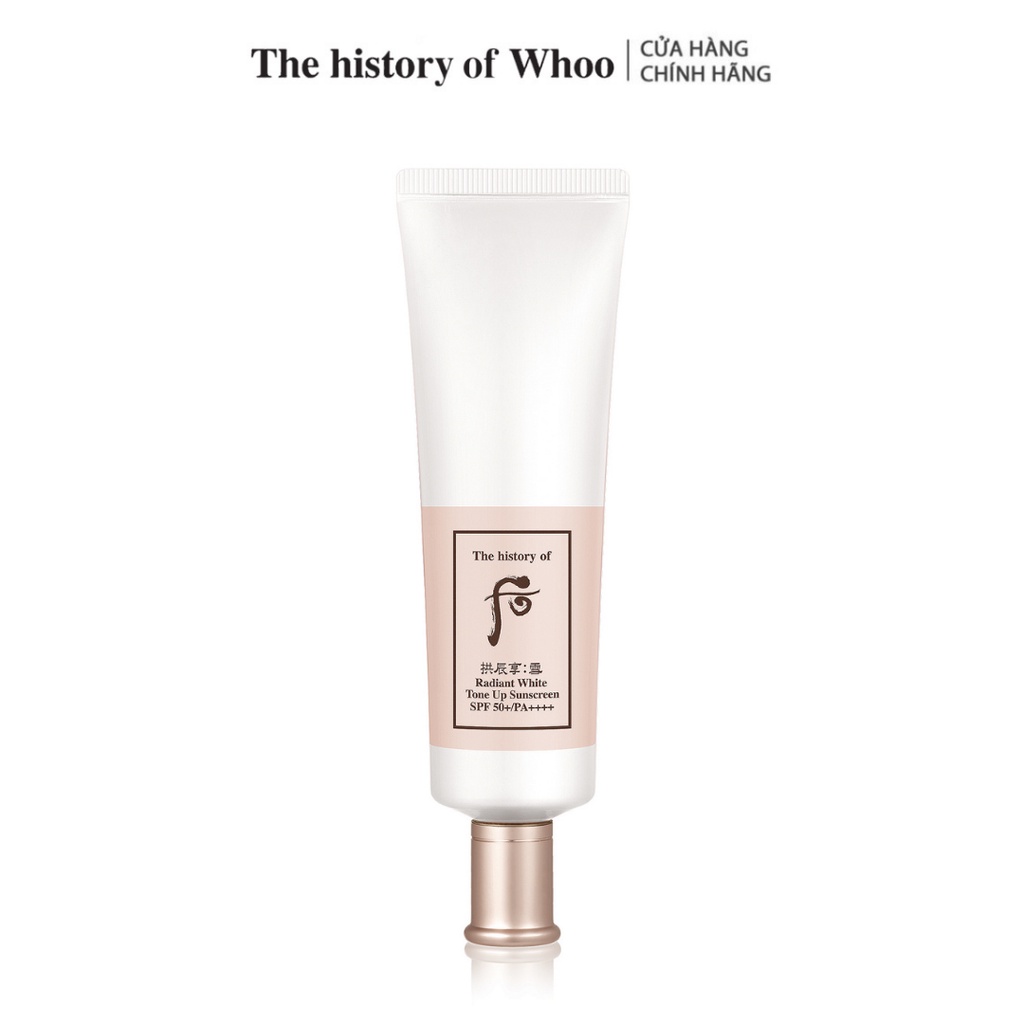 Kem chống nắng nâng tông da The history of Whoo Gongjinhyang Seol Radiant White Tone Up Sunscreen SPF50+,PA++++ 50ml