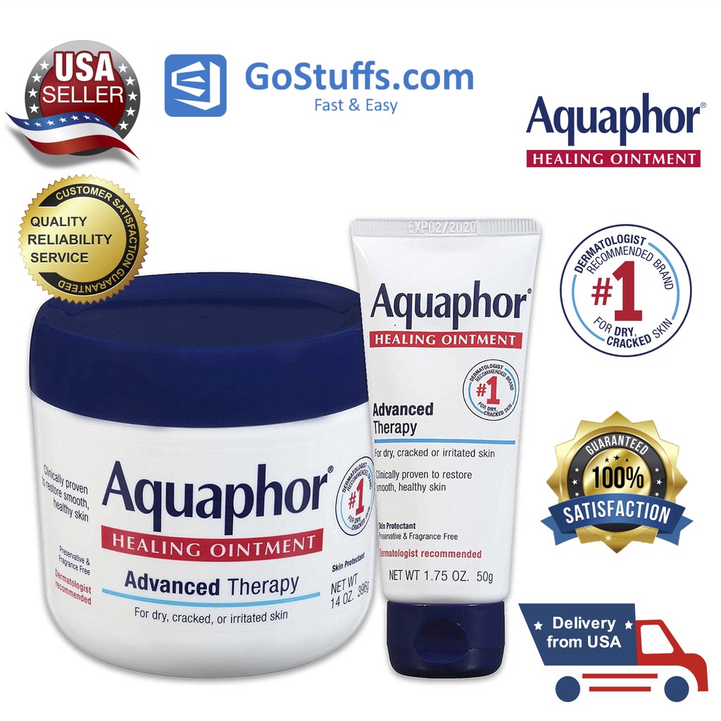 Aquaphor Healing Ointment Combo kem đa năng bảo vệ da khỏi nứt nẻ  Hũ 396g + tuýp 50g