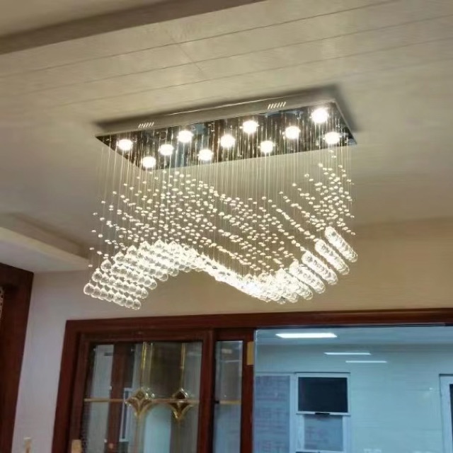 Đèn chùm pha Lê thả