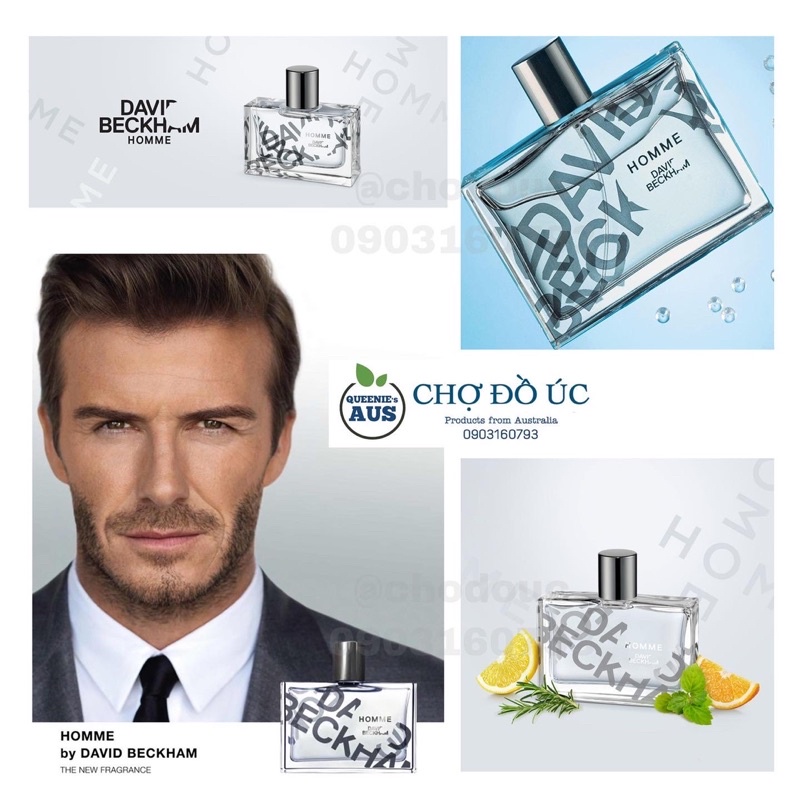 Nước hoa nam David Beckham INTIMATELY - SIGNATURE - HOMME - EDT 75ml - nhập Úc tem Chemist
