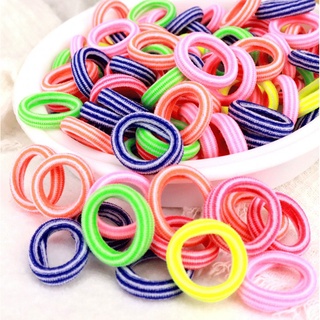 Set 100 Dây Buộc Tóc Co Giãn Thời Trang Cho Bé Gái