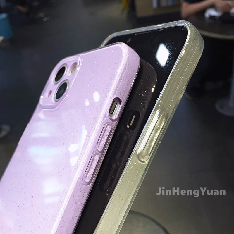 Ốp Điện Thoại Silicon TPU Mềm Lấp Lánh Chống Sốc Chống Rơi Cho IPhone 13 12 11 Pro Max X Xs Max Xr