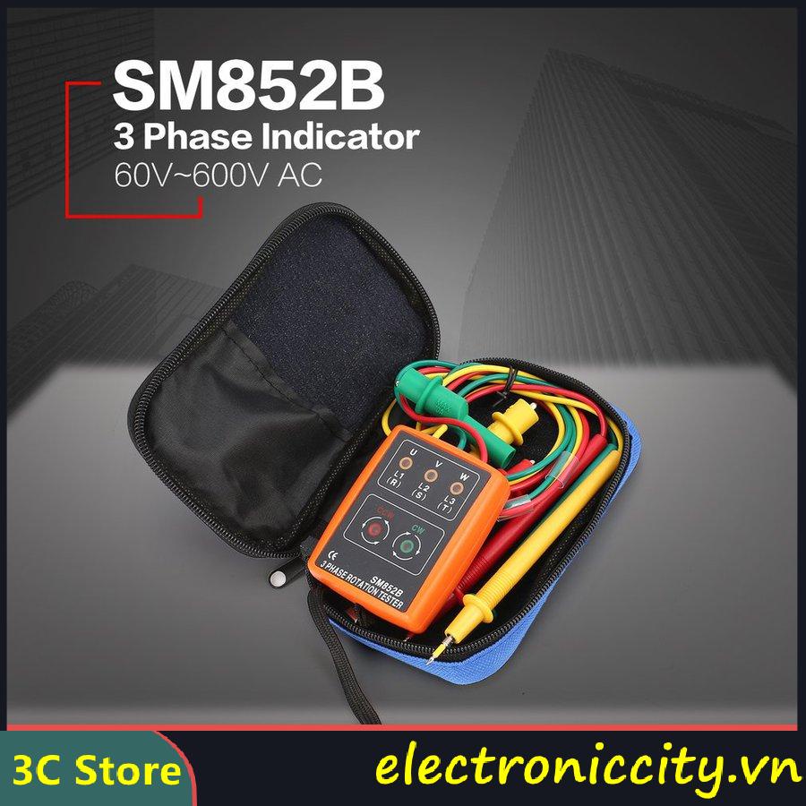 Bộ kiểm tra chỉ báo 3 pha xoay SM852B 60V-600V chất lượng cao
