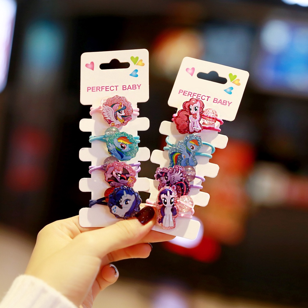 DISNEY Kẹp Tóc Hình Ngựa Một Sừng Dễ Thương Cho Bé Gái