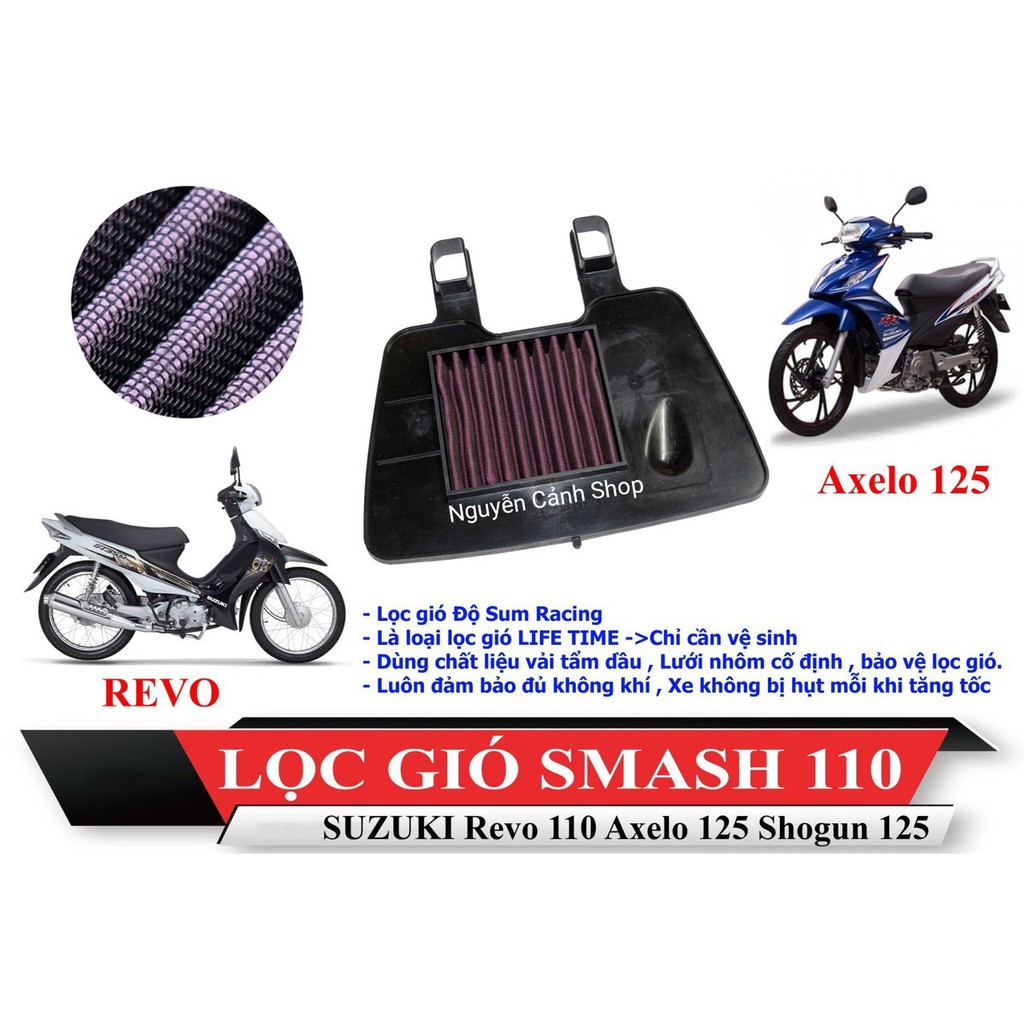 lọc gió độ AXELO