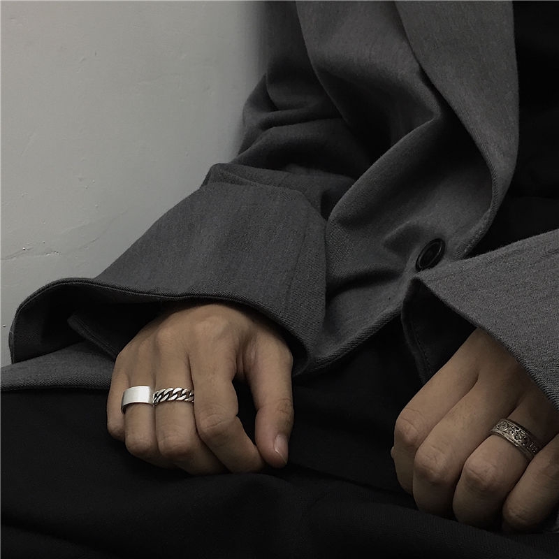 Nhẫn Kiểu Tối Màu 2210026 Nhẫn Thời Trang Phong Cách Retro