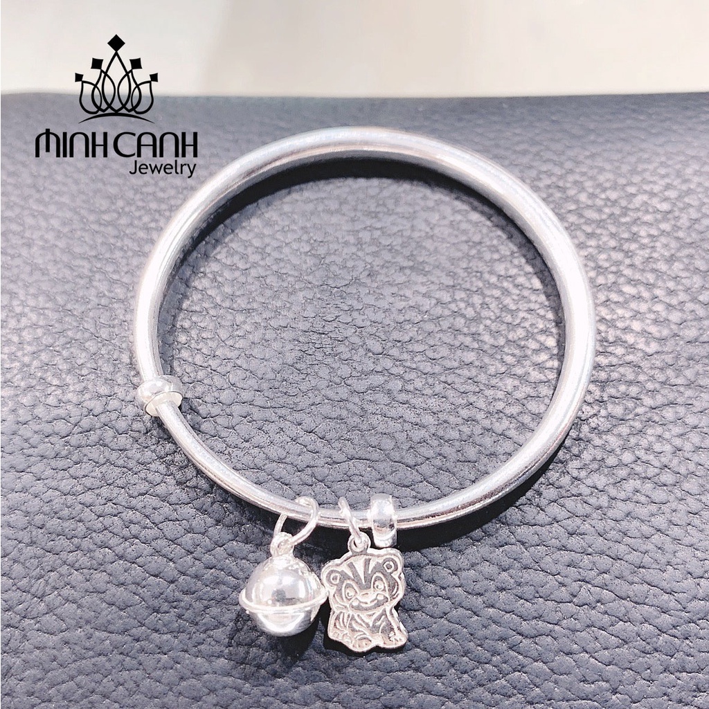 Lắc Bạc Hình Con Hổ Khắc Tên Cho Bé - Minh Canh Jewelry